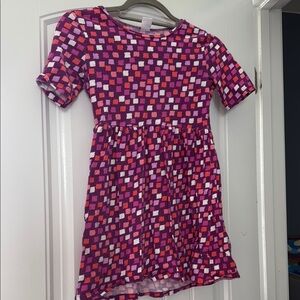 Gymboree Pink Fit and Flare Crew Neck Dress